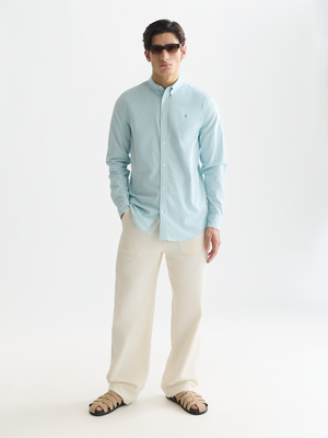 Seasonal Essentials —  Oxford Striped Regularfit Shirt