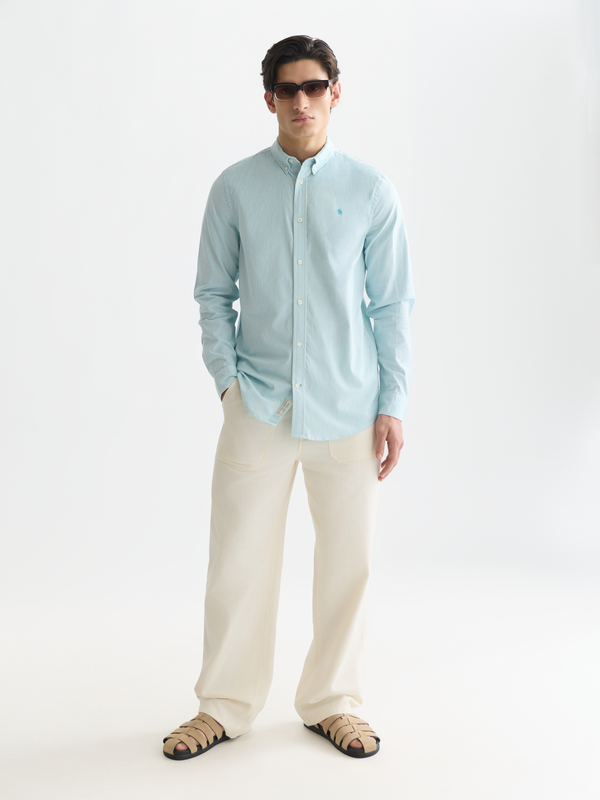 Seasonal Essentials —  Oxford Striped Regularfit Shirt