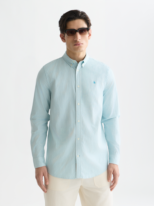Seasonal Essentials —  Oxford Striped Regularfit Shirt