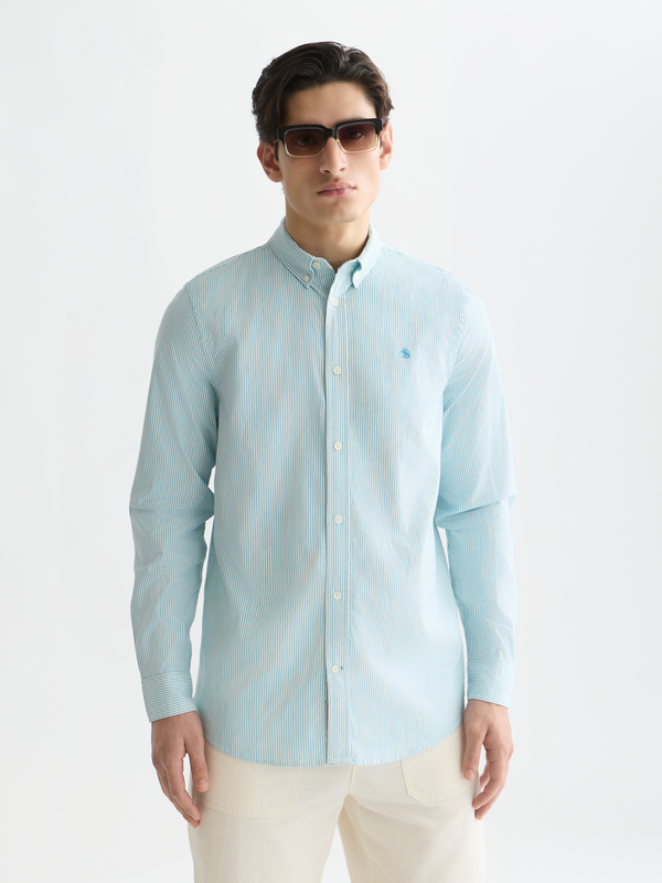Seasonal Essentials —  Oxford Striped Regularfit Shirt