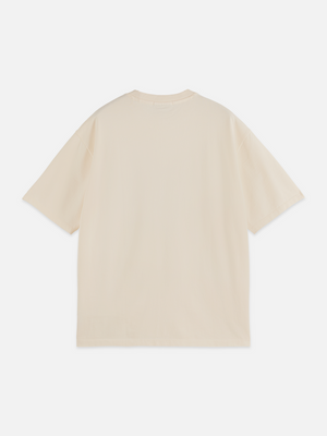 Cross-Stitched Front Artwork Loose-Fit T-Shirt