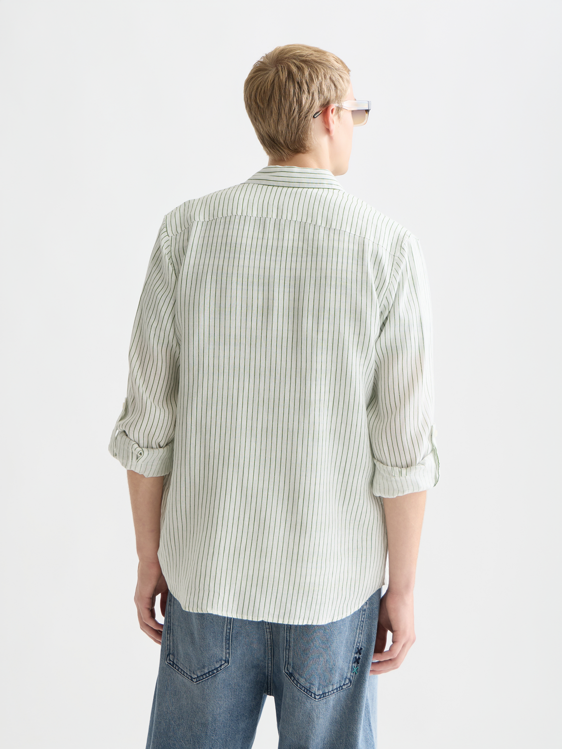 Linen Striped Regular-Fit Shirt