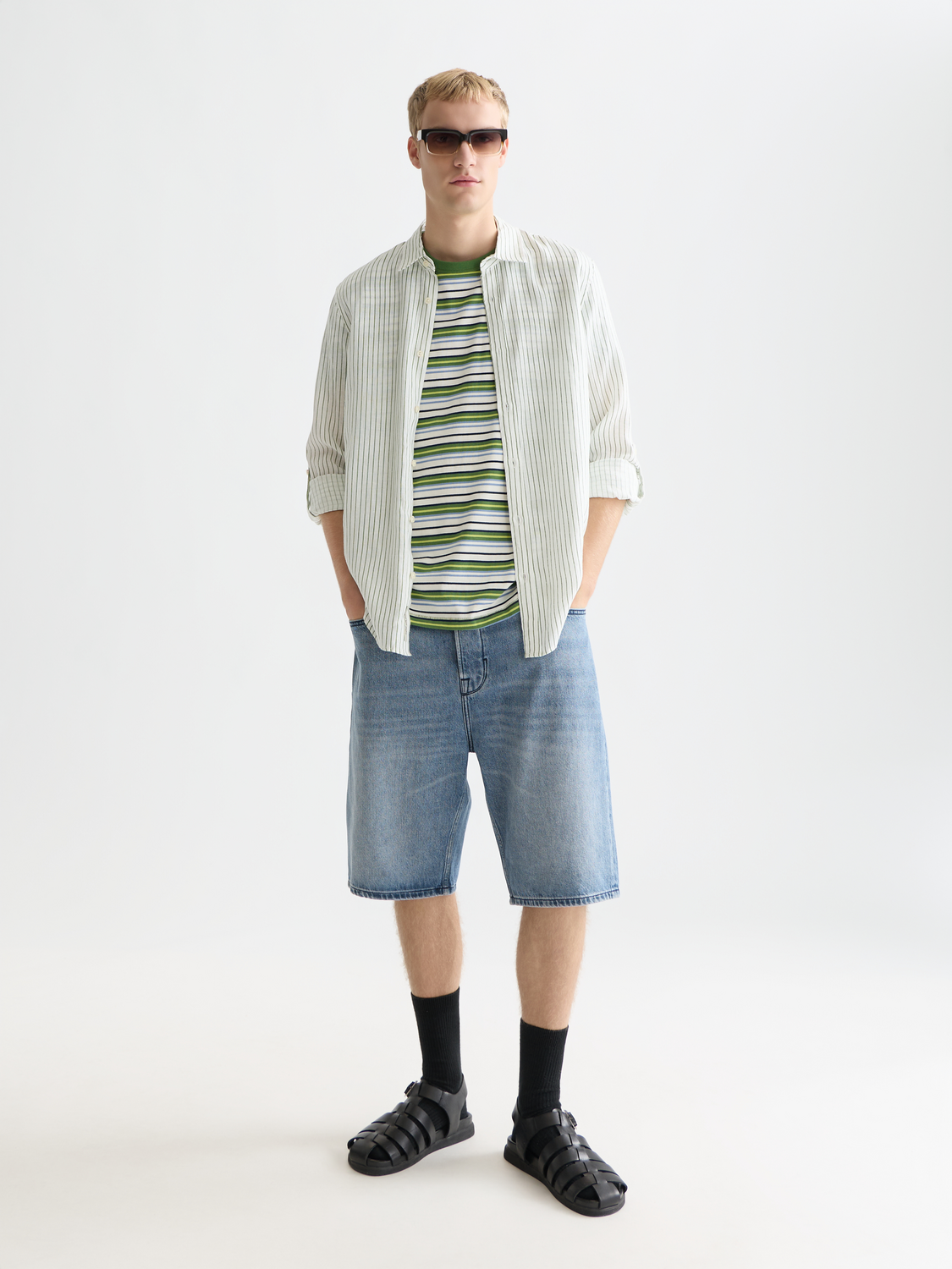 Linen Striped Regular-Fit Shirt