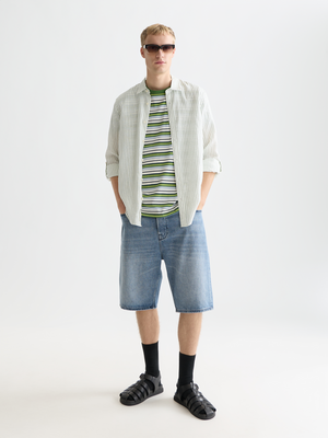 Linen Striped Regular-Fit Shirt
