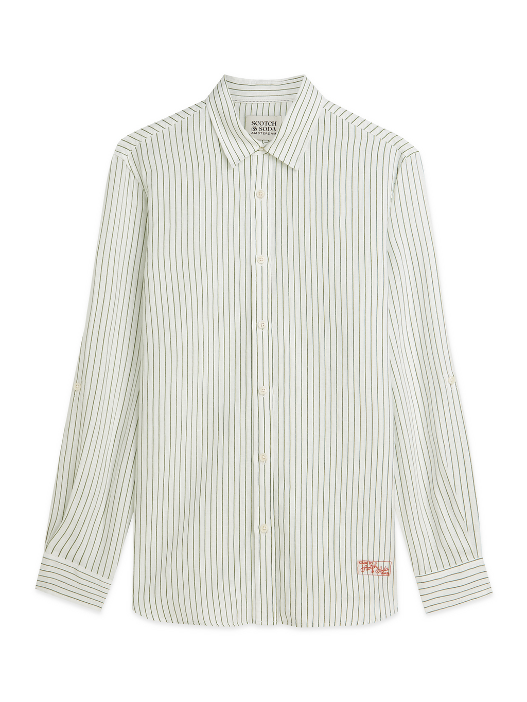 Linen Striped Regular-Fit Shirt