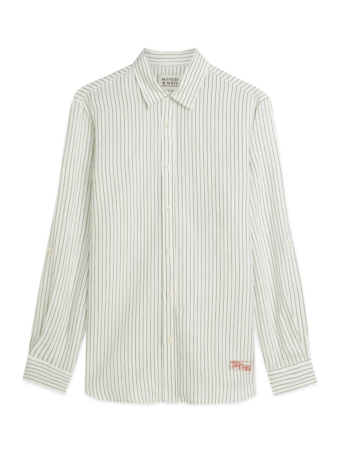 Linen Striped Regular-Fit Shirt