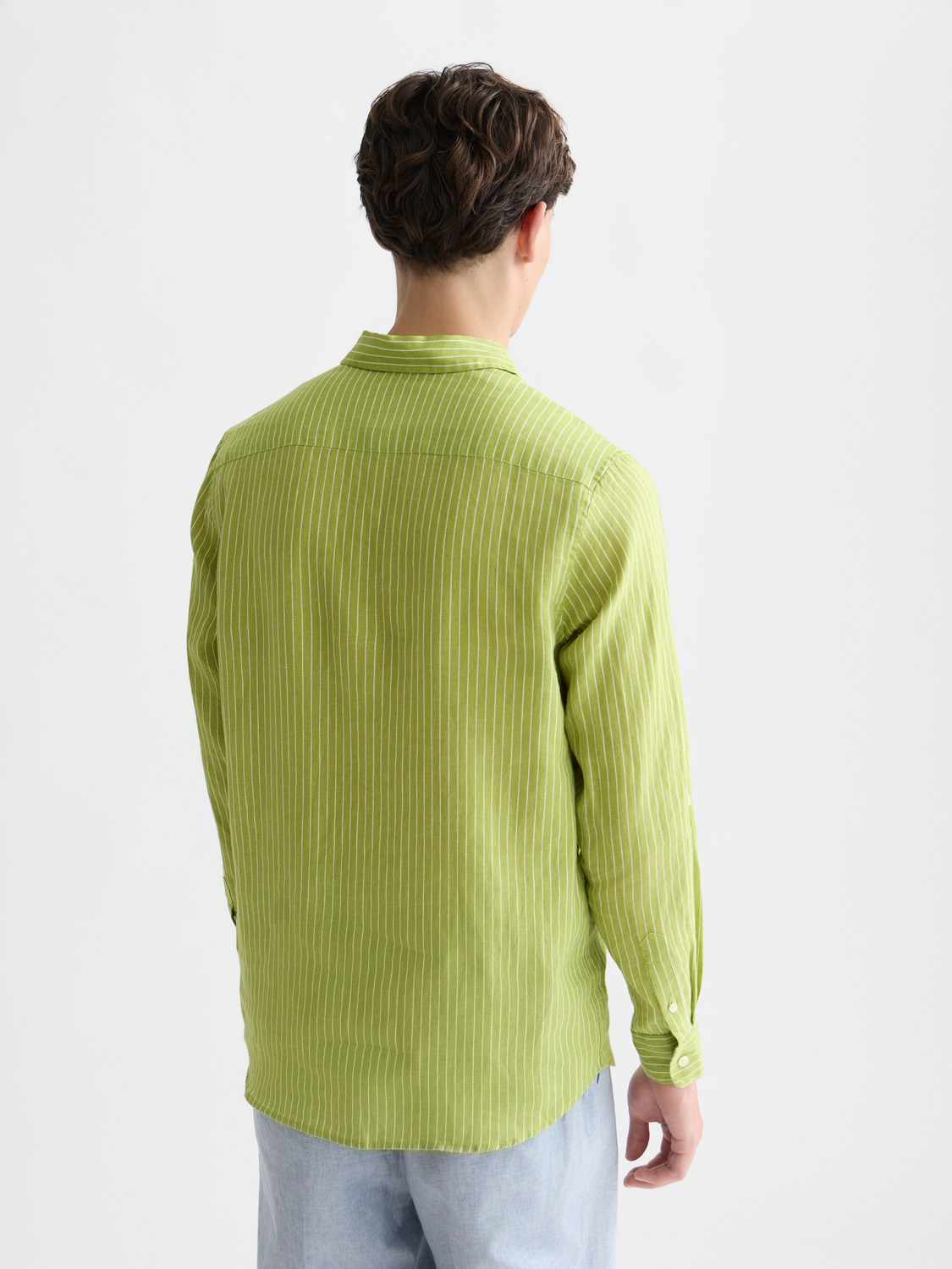 Linen Striped Regular-Fit Shirt