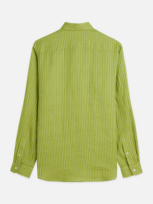 Linen Striped Regular-Fit Shirt