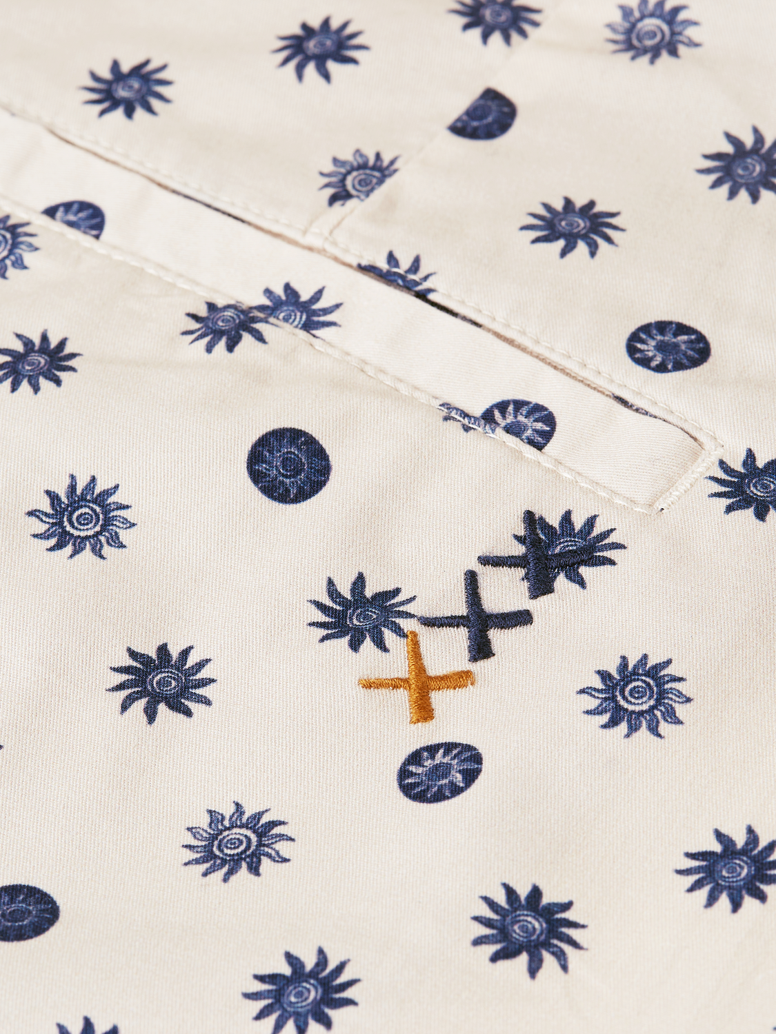 Stuart Printed Stretch Cotton Chino Shorts