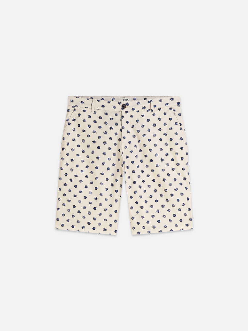 Stuart Printed Stretch Cotton Chino Shorts