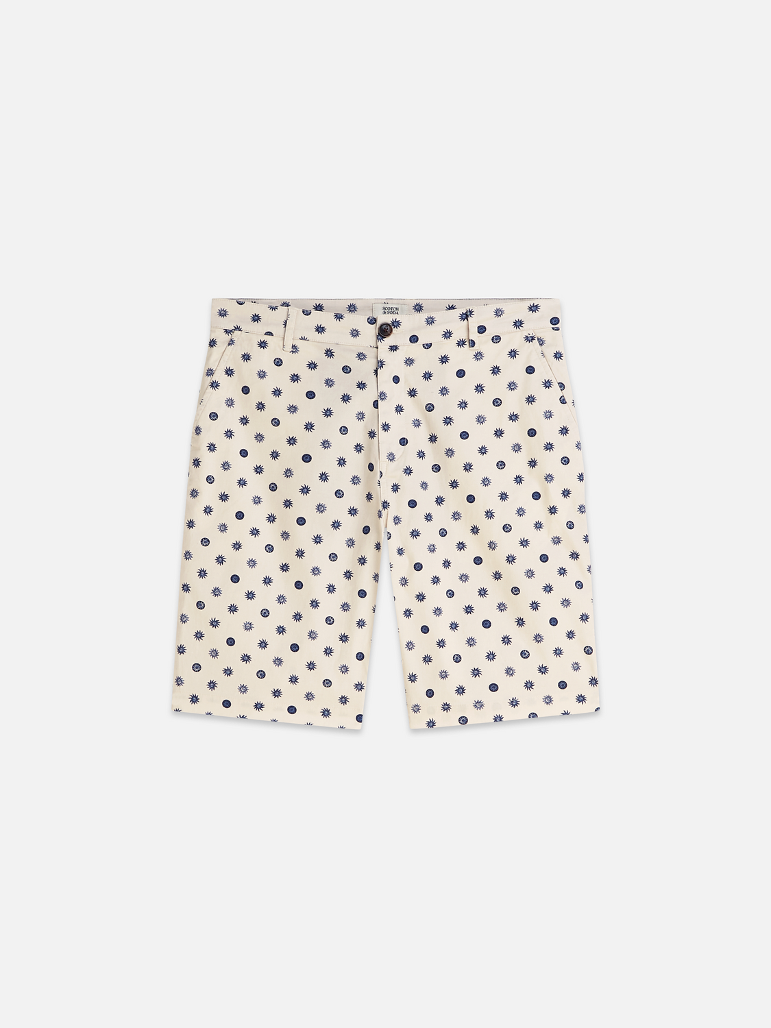 Stuart Printed Stretch Cotton Chino Shorts