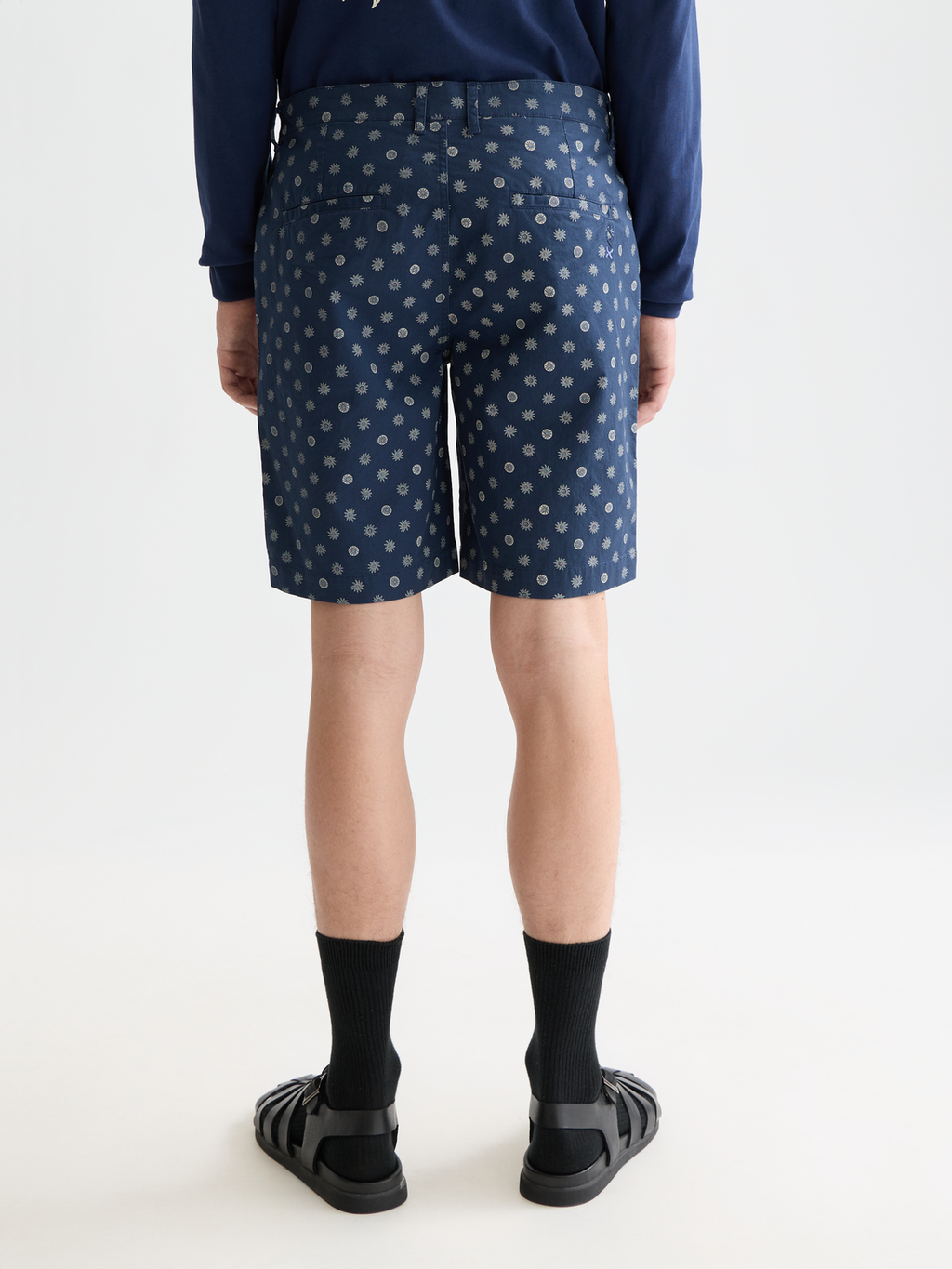 Stuart Printed Stretch Cotton Chino Shorts