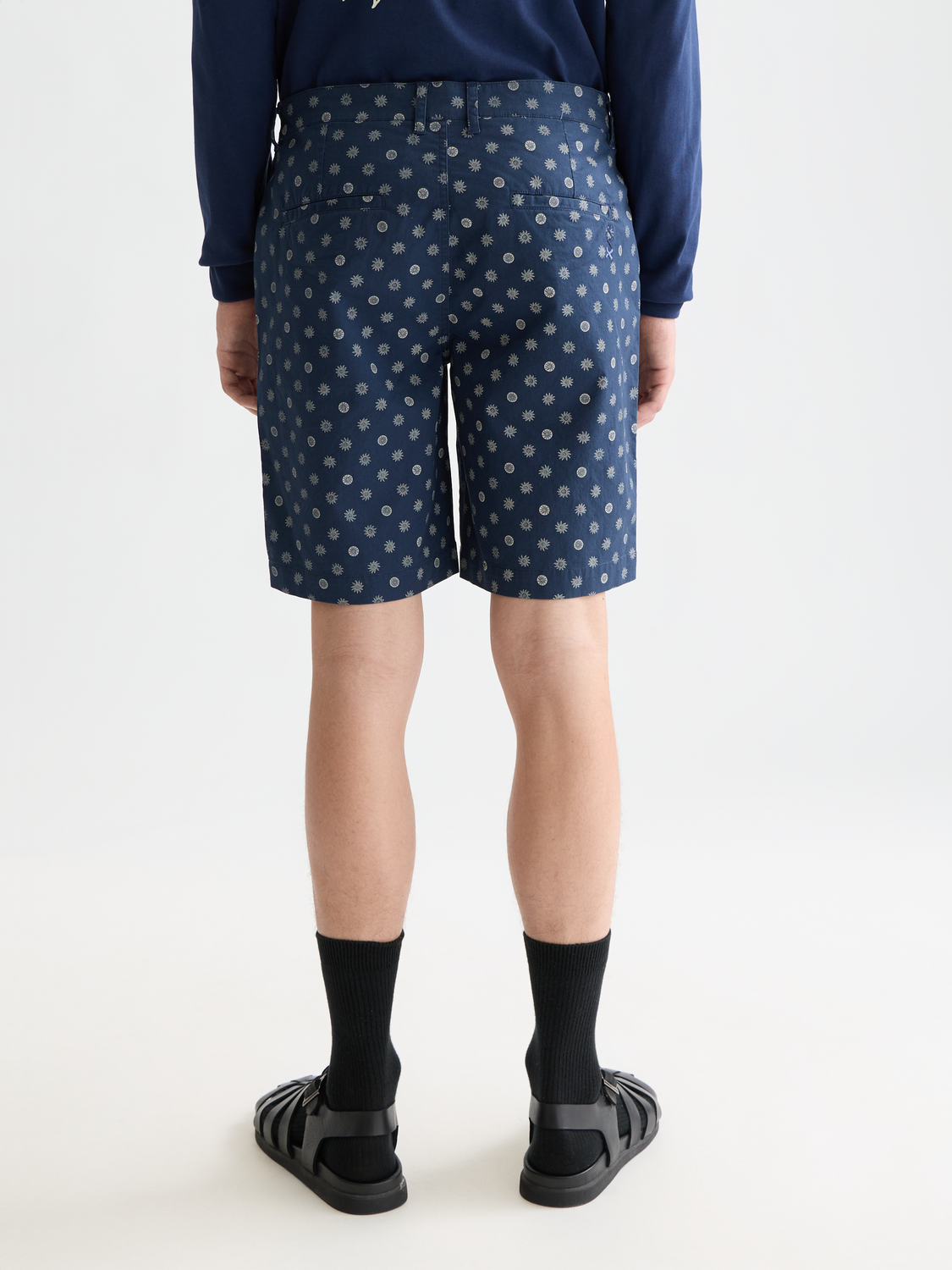 Stuart Printed Stretch Cotton Chino Shorts