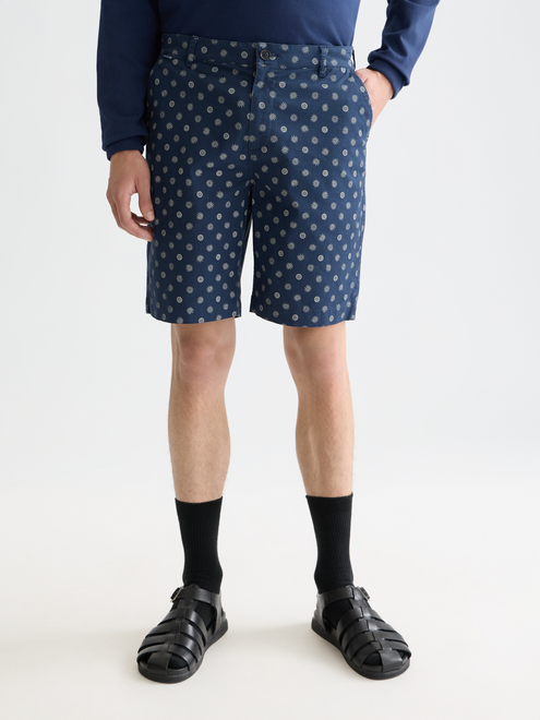 Stuart Bedruckte Stretch-Chino-Shorts aus Baumwolle