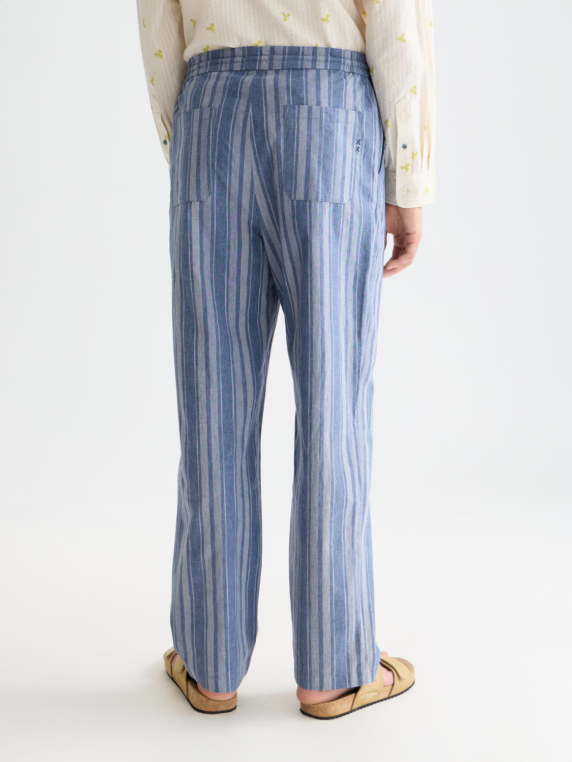 Oliver Pleated Linen-Blend Relaxed Straight-Fit Jogger