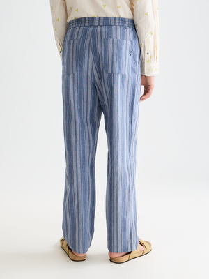 Oliver Pleated Linen-Blend Relaxed Straight-Fit Jogger
