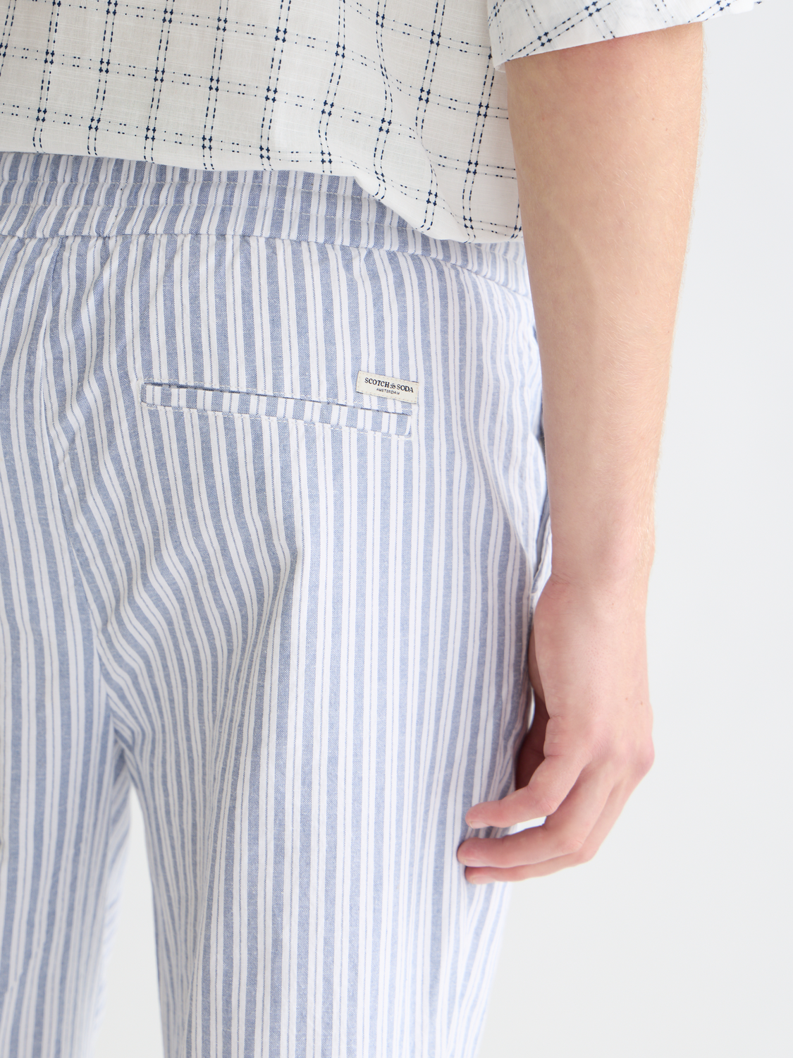 Warren Yarn-Dyed Cotton Linen Regular Straight-Fit Jogger
