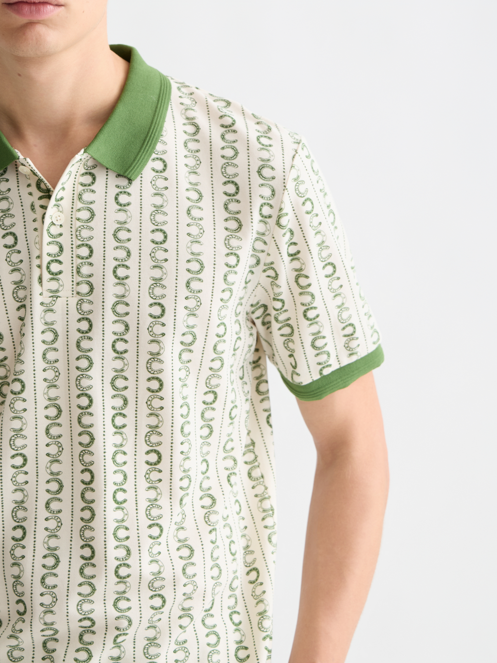 Microprinted Regular-Fit Polo