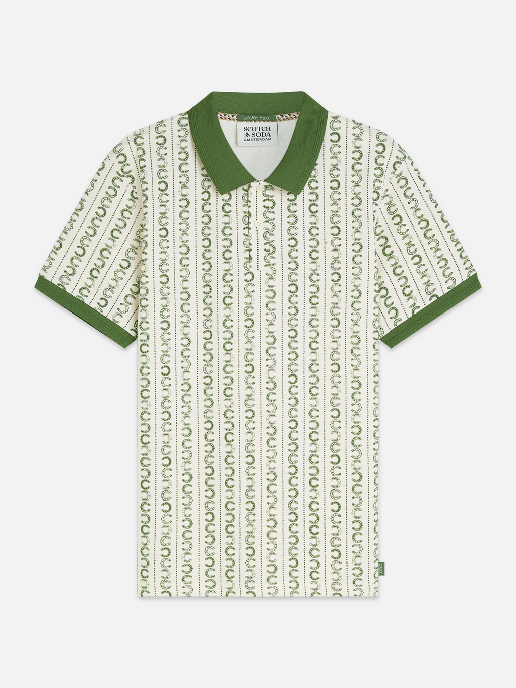 Microprinted Regular-Fit Polo
