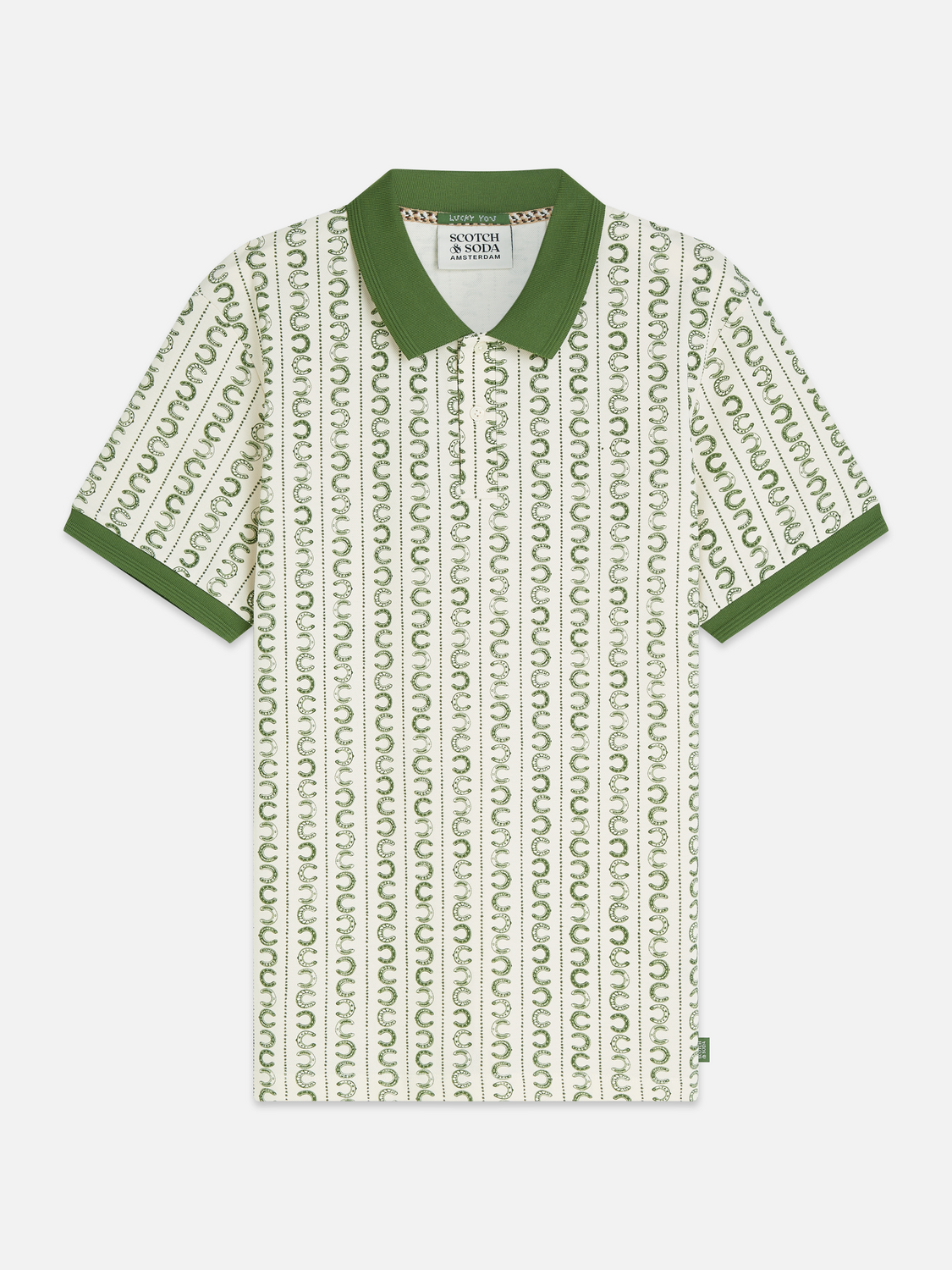 Microprinted Regular-Fit Polo
