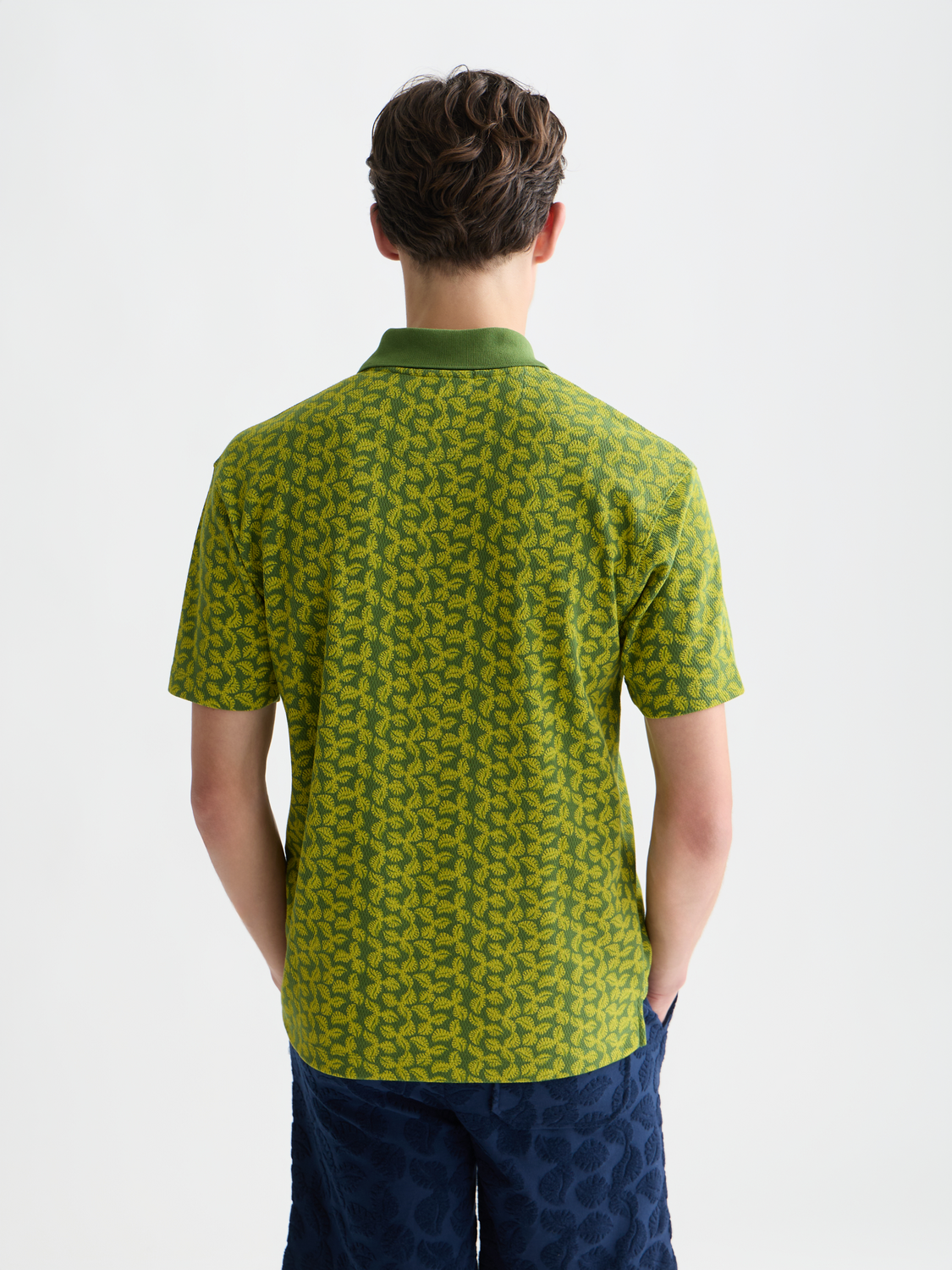 Printed Structured Relaxedfit Polo