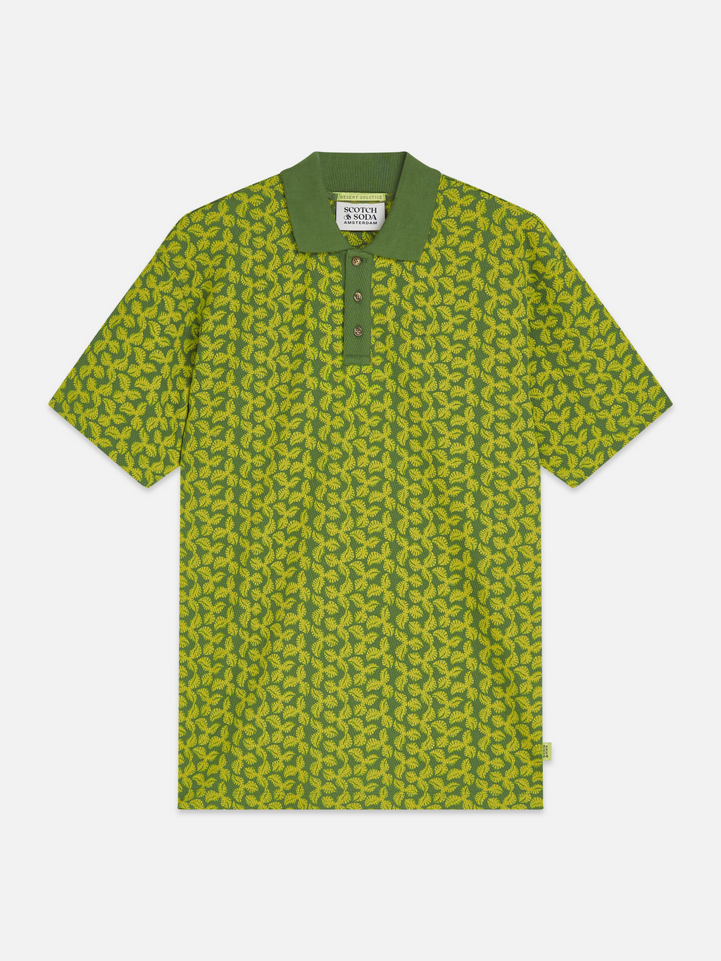 Printed Structured Relaxedfit Polo