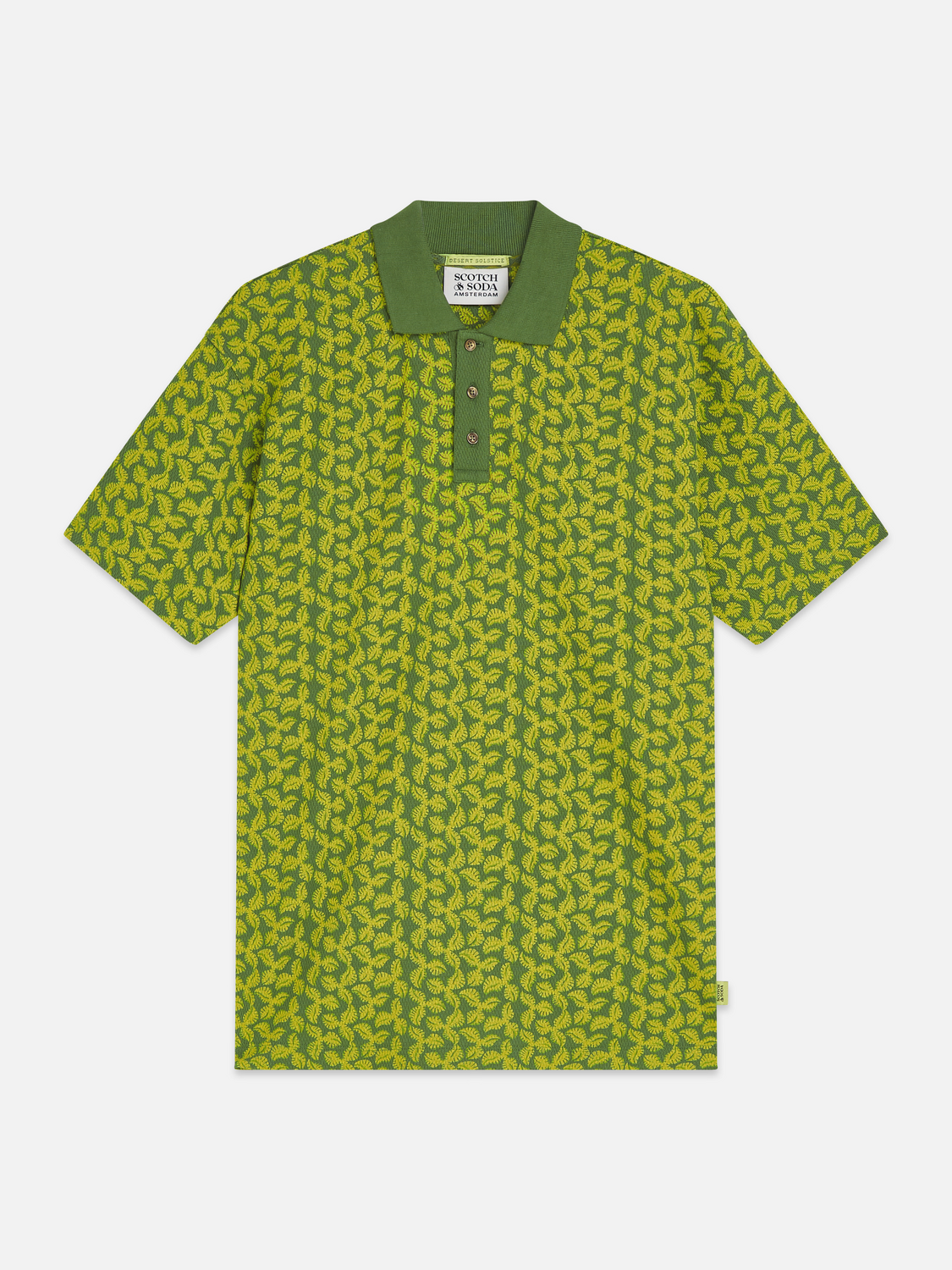 Printed Structured Relaxedfit Polo