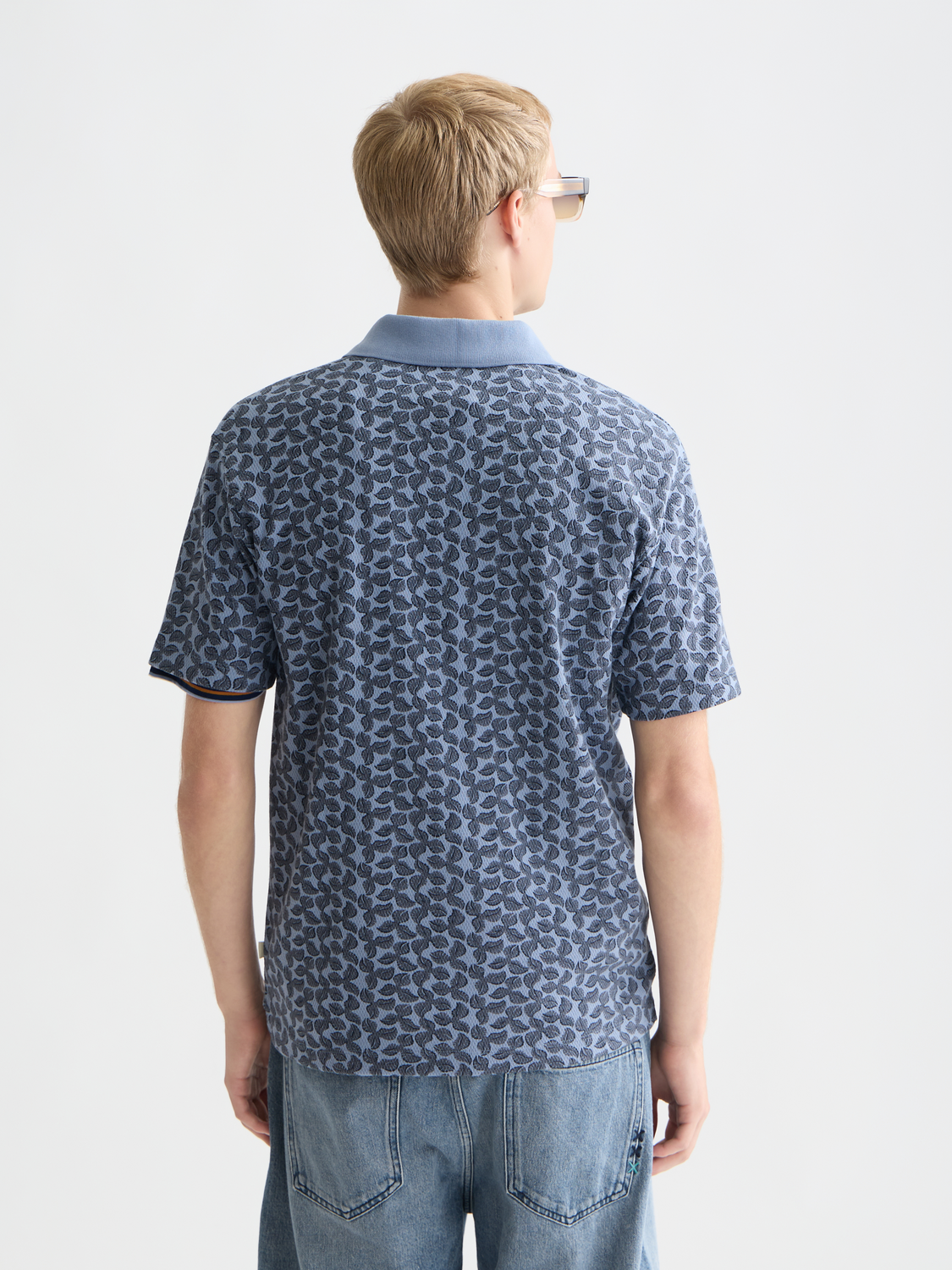 Printed Structured Relaxedfit Polo