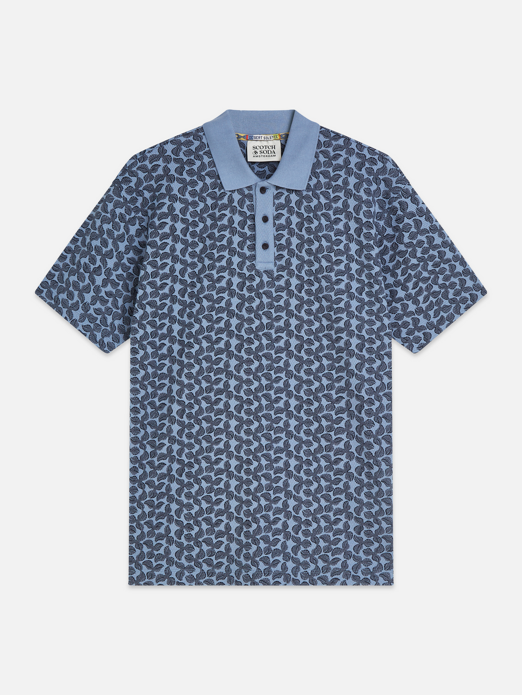 Printed Structured Relaxedfit Polo