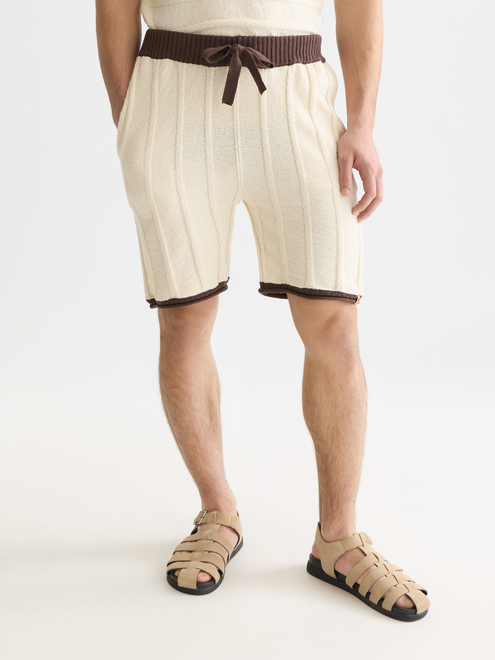 Shorts en maille structurée