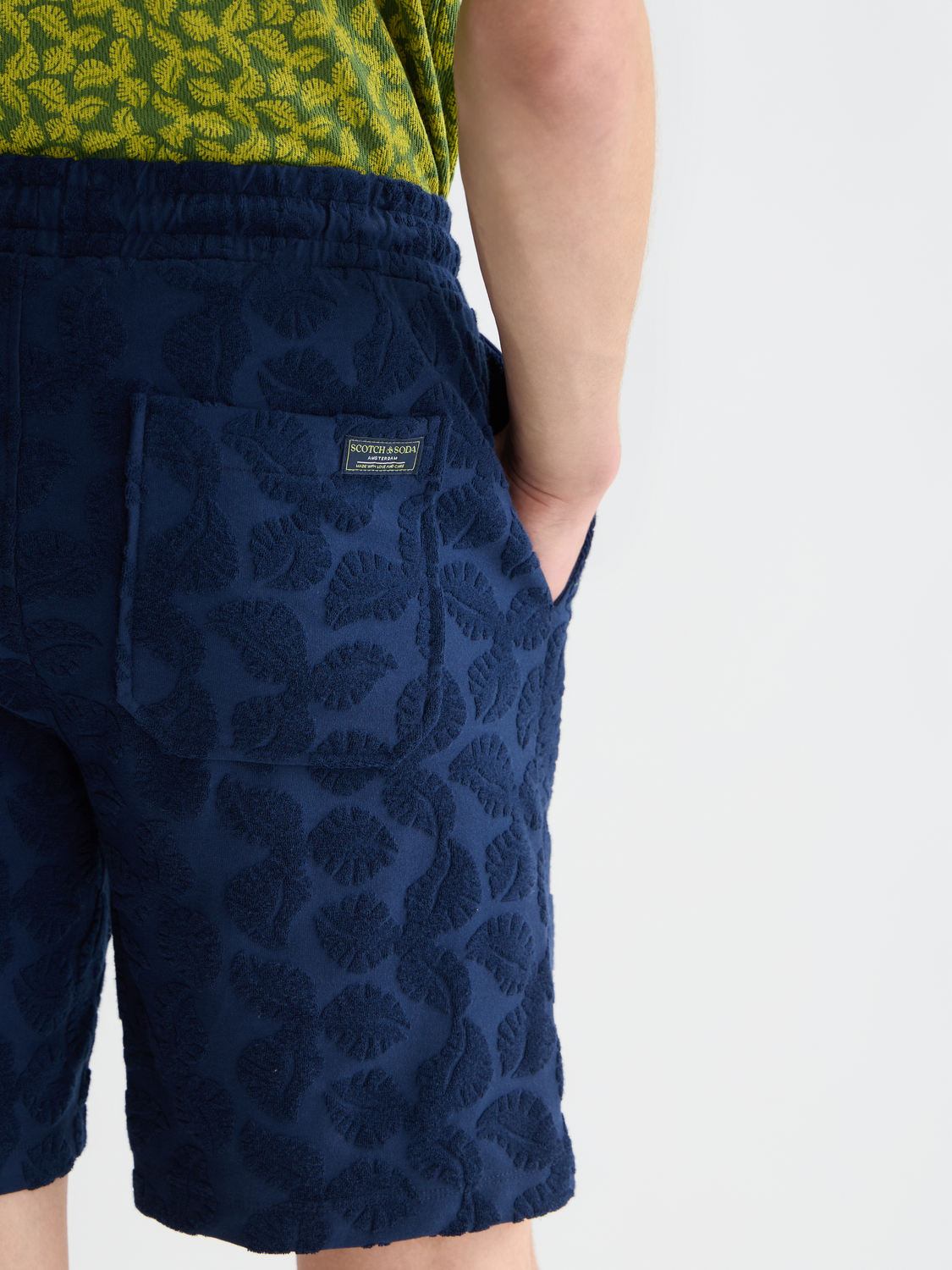 Shorts bermuda Fave Terry Jacquard coupe décontractée