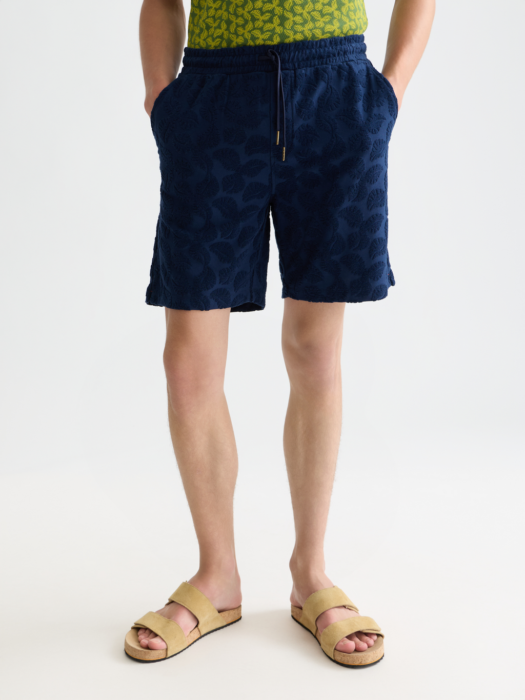 Shorts bermuda Fave Terry Jacquard coupe décontractée