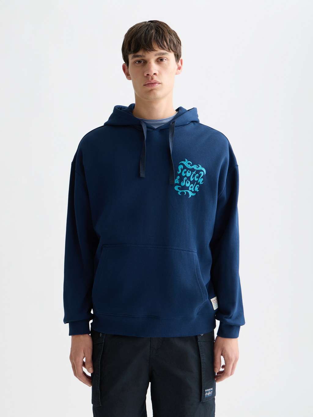 Front And Back Artwork Loose-Fit Hoodie