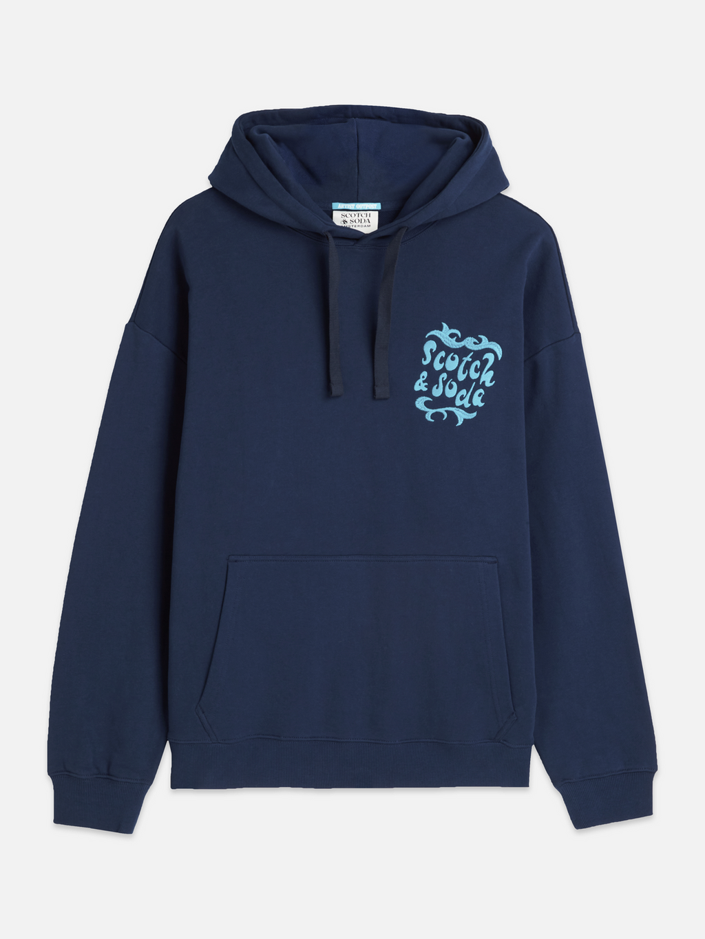 Front And Back Artwork Loose-Fit Hoodie