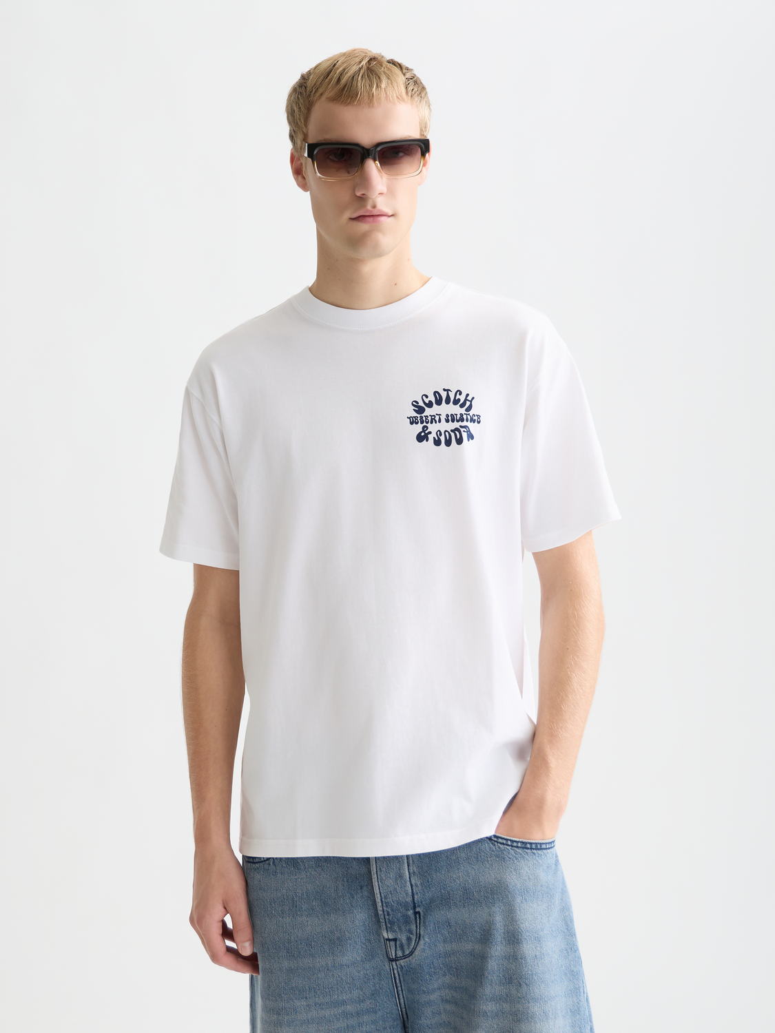 Front And Back Artwork Relaxed-Fit T-Shirt