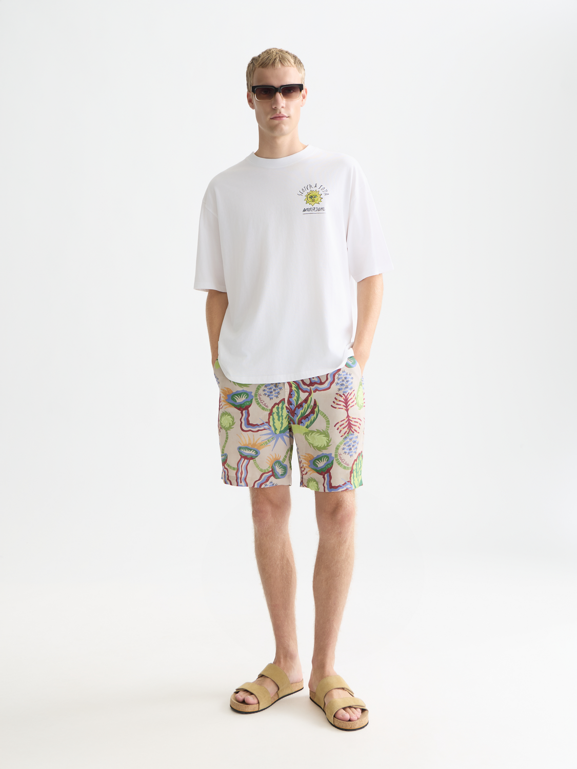 Front And Back Artwork Loose-Fit T-Shirt