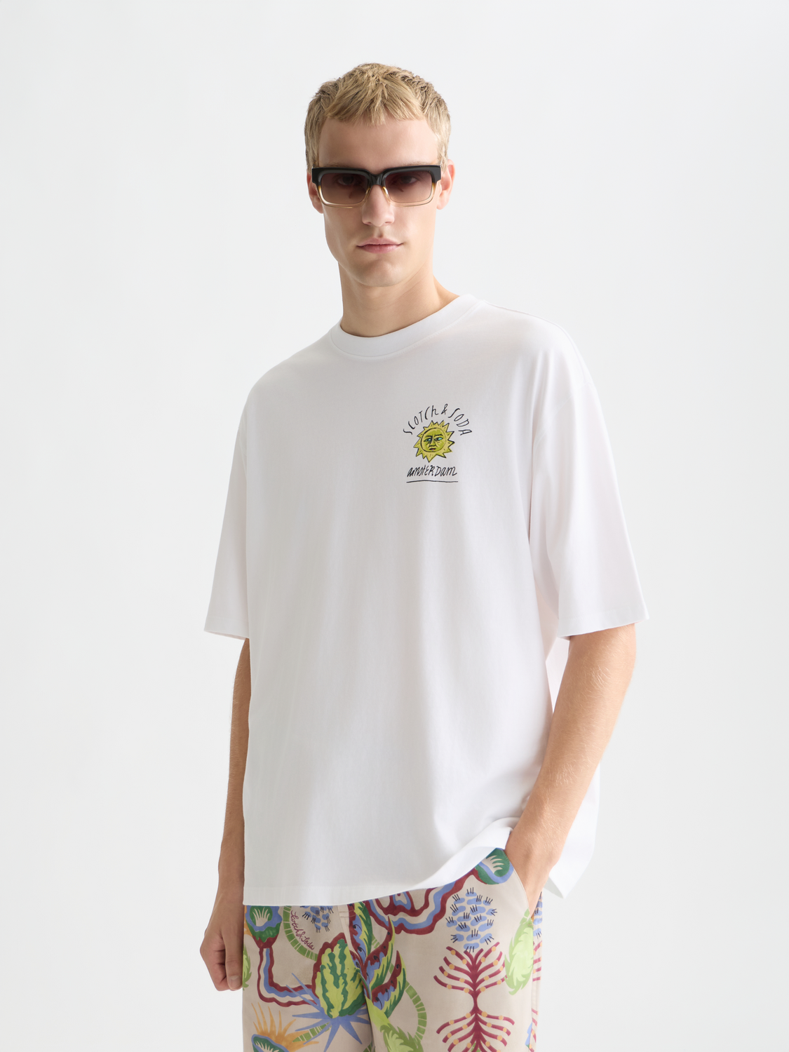 Front And Back Artwork Loose-Fit T-Shirt