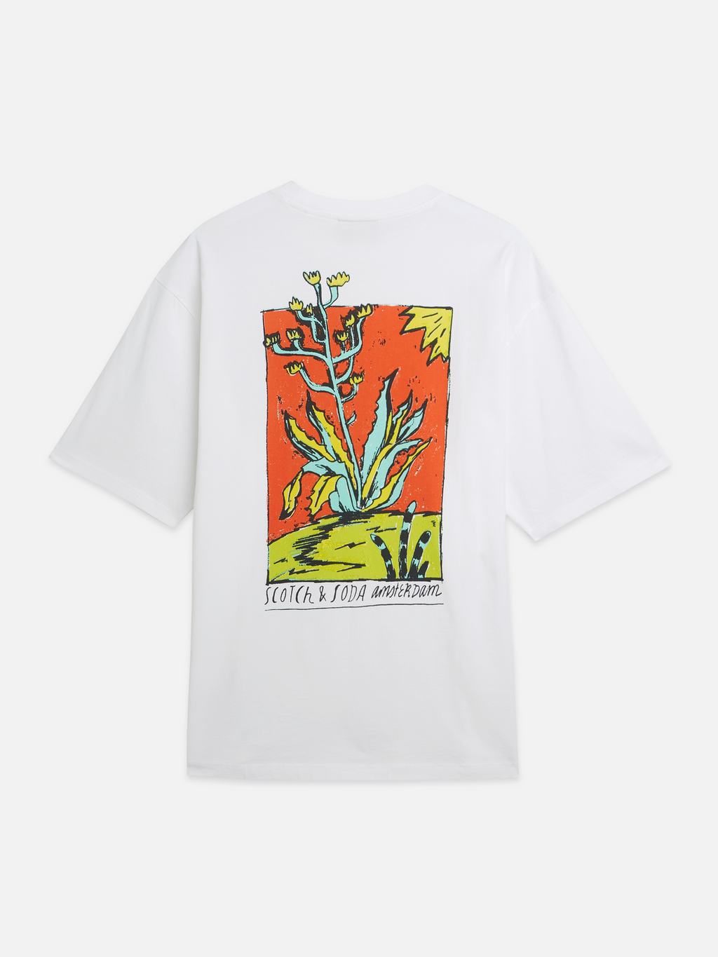 Front And Back Artwork Loose-Fit T-Shirt