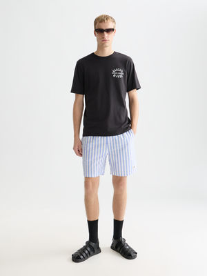 Short de bain mi-long rayé