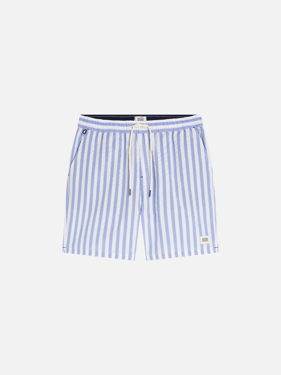 Short de bain mi-long rayé