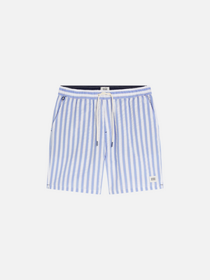Short de bain mi-long rayé