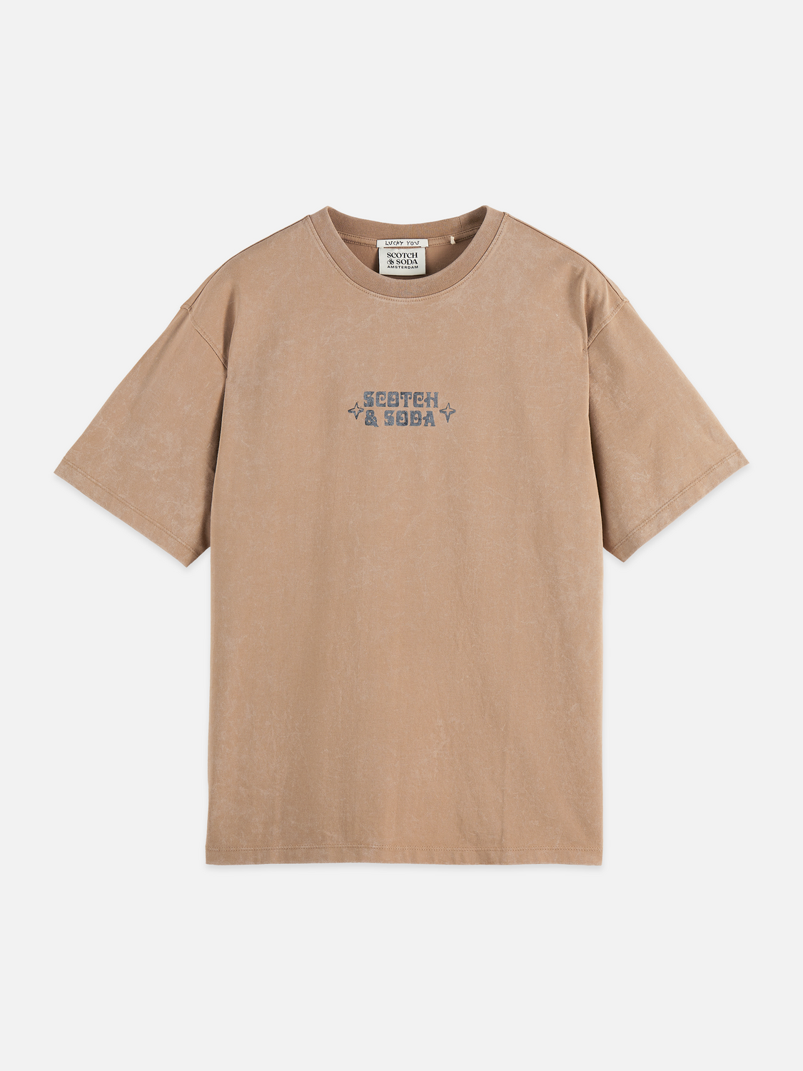 Front Artwork Relaxed-Fit Snow-Washed T-Shirt