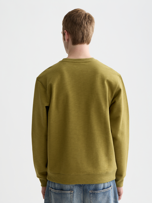 Sweat-shirt coupe classique avec logo sur la poitrine