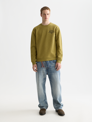 Sweat-shirt coupe classique avec logo sur la poitrine