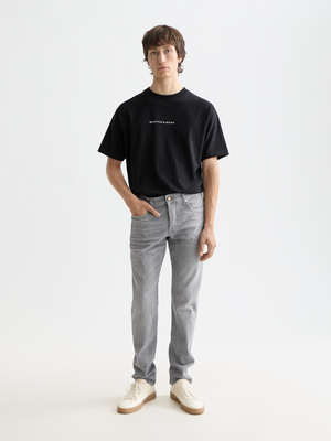 Essentials —  Ralston Regular Slim Jeans  –  Grey Sands