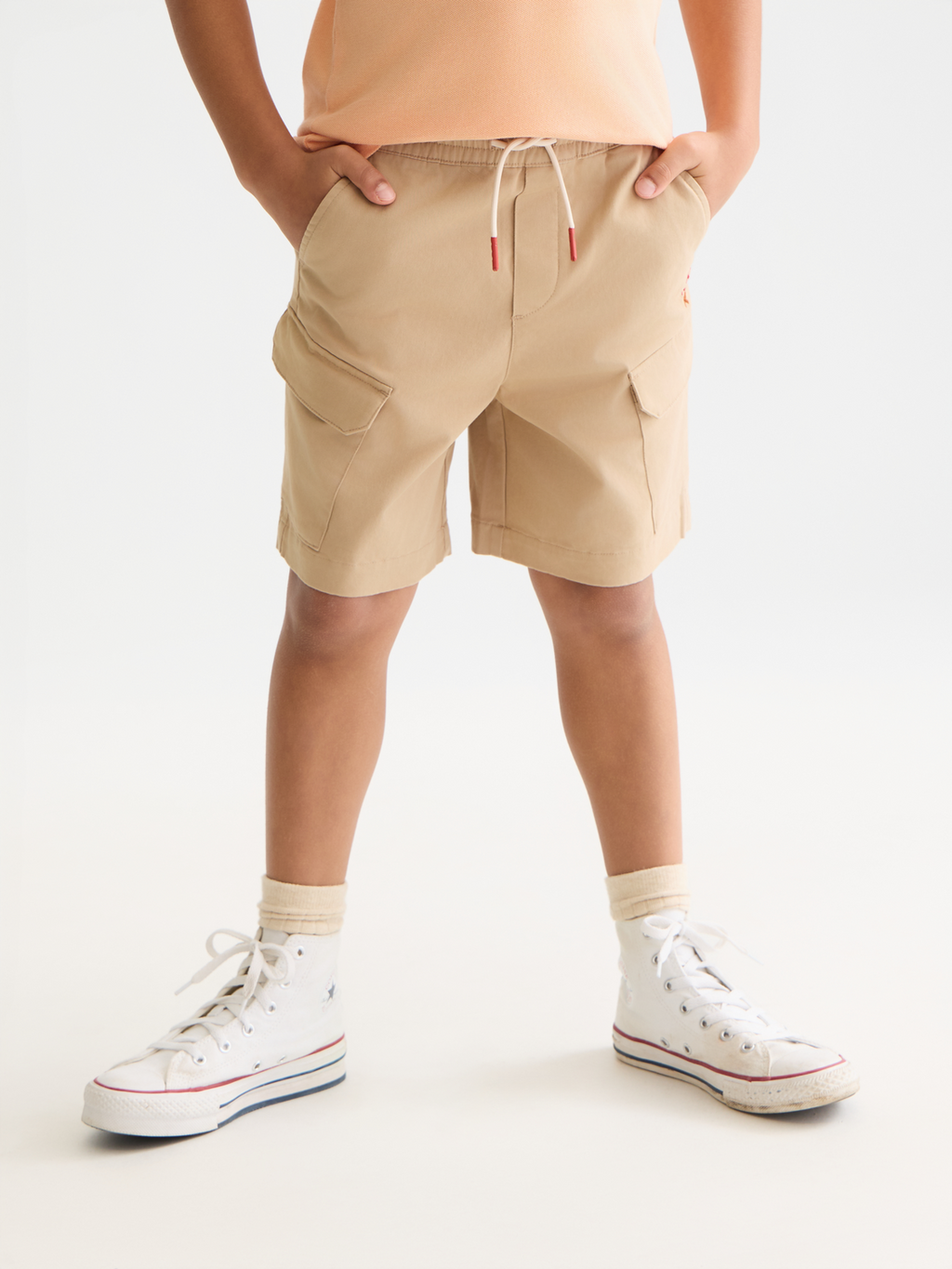 Boys' Light-Weight Cotton Cargo Shorts