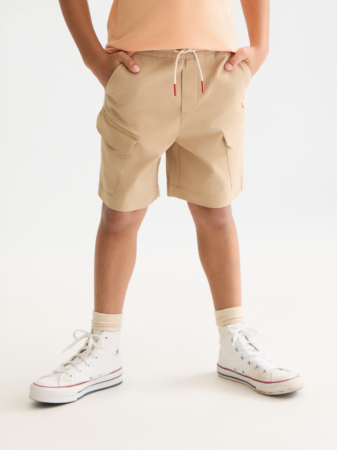 Boys' Light-Weight Cotton Cargo Shorts