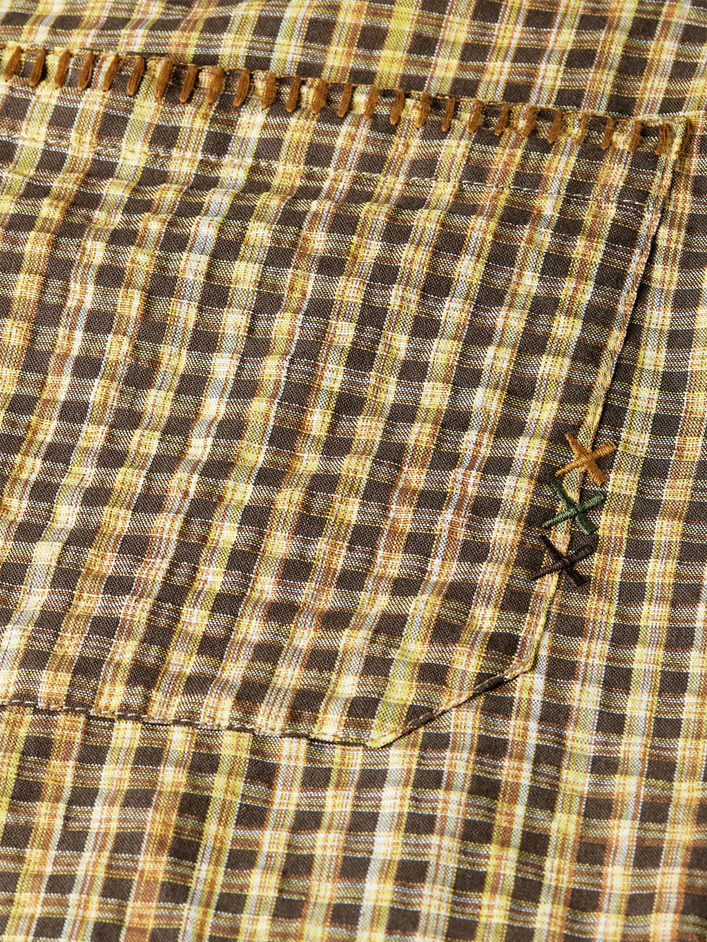 Short bermuda ample en seersucker de coton