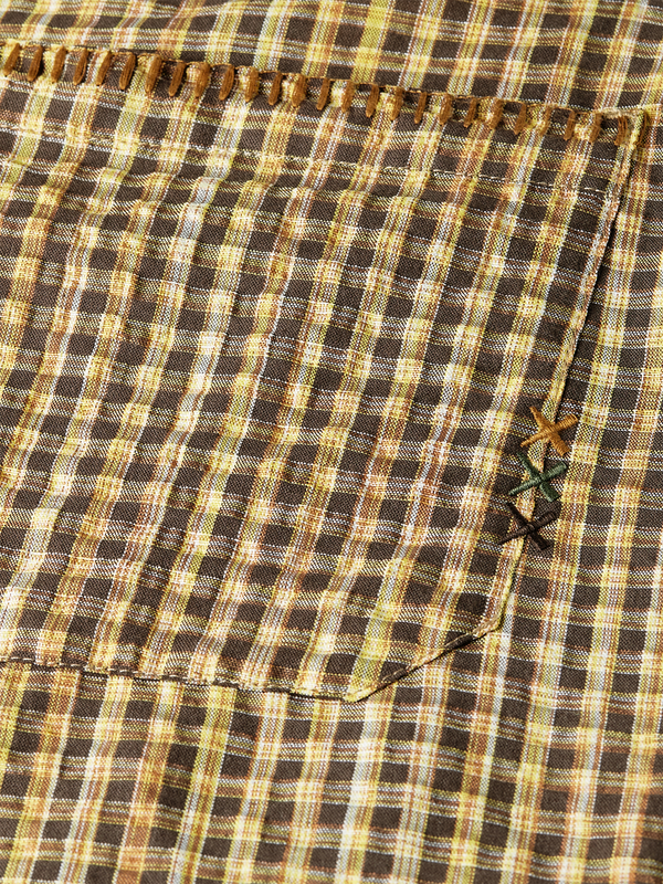 Cotton Seersucker Widefit Bermuda Shorts