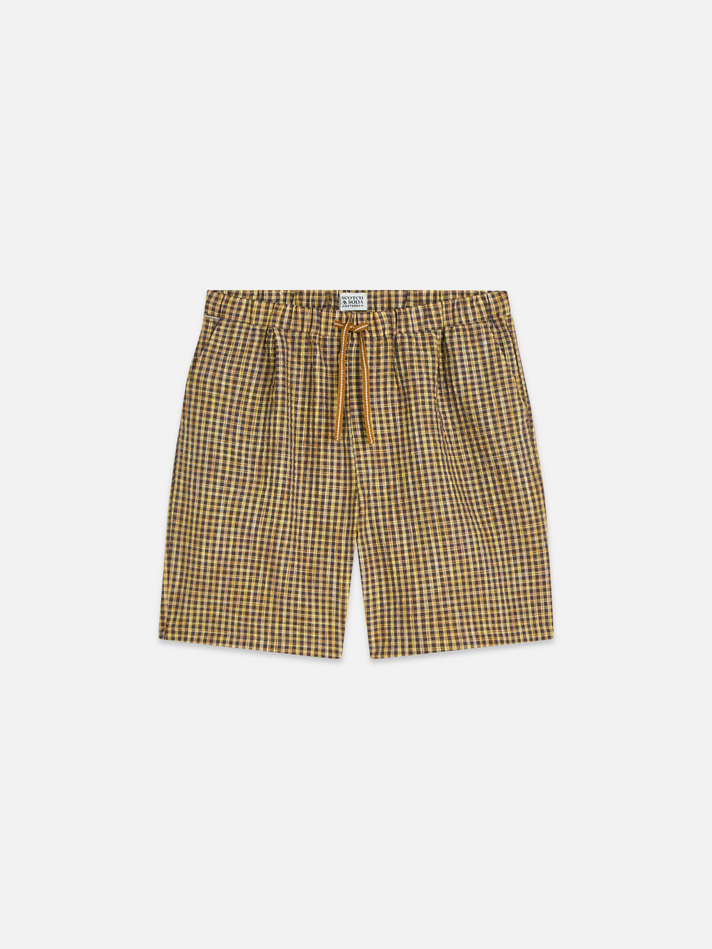 Short bermuda ample en seersucker de coton